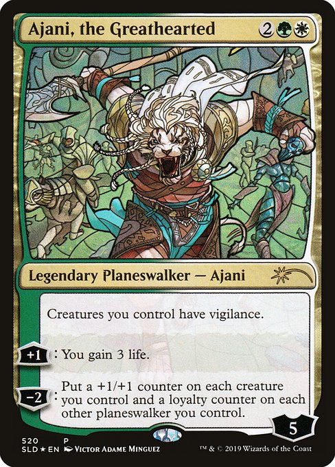 Ajani, the Greathearted (520) - Foil Lightly Played / sld