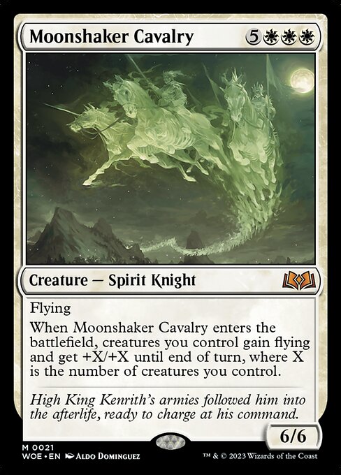 Moonshaker Cavalry (21) - Foil Lightly Played / woe