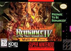 Romance of the Three Kingdoms IV Wall of Fire - Super Nintendo - Game Only