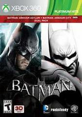 Batman: Arkham Asylum and Batman: Arkham City Dual Pack - Xbox 360 - Used w/ Box & Manual