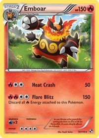 Emboar - 19/114 - Heavily Played / PR