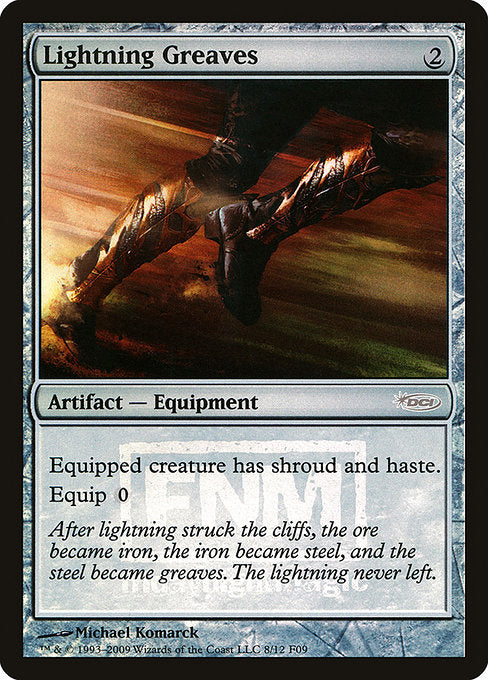 Lightning Greaves (8) - Foil Lightly Played / f09