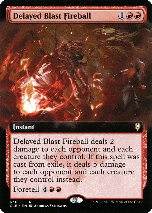 Delayed Blast Fireball (630) - EXTENDED ART - Lightly Played / clb