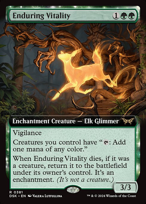 Enduring Vitality (381) - EXTENDED ART - Lightly Played / dsk