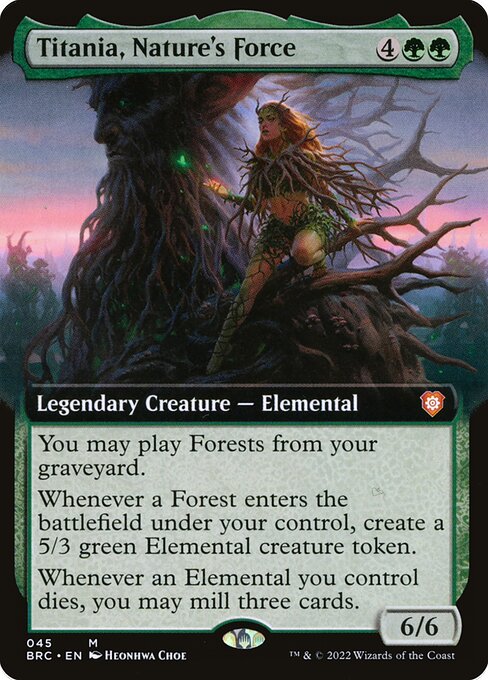 Titania, Nature's Force (45) - EXTENDED ART - Lightly Played / bro