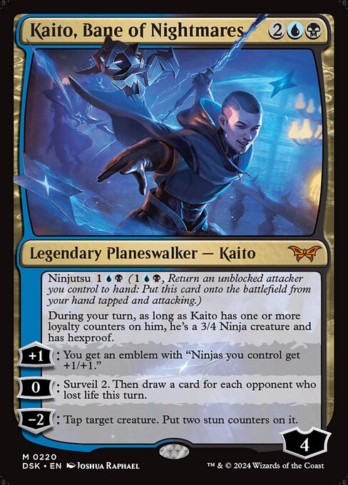 Kaito, Bane of Nightmares (220) - Foil Lightly Played / dsk