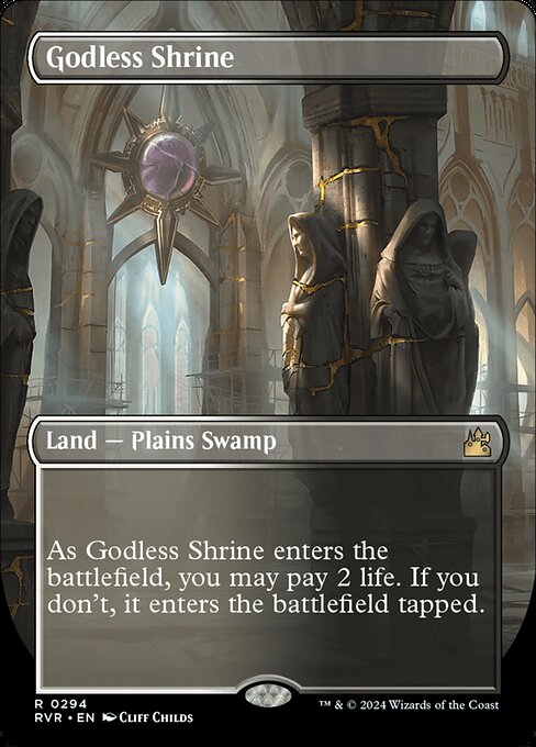 Godless Shrine (294) - BORDERLESS - Lightly Played / rvr