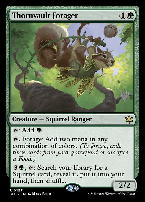 Thornvault Forager (197p) - Foil Lightly Played / blb