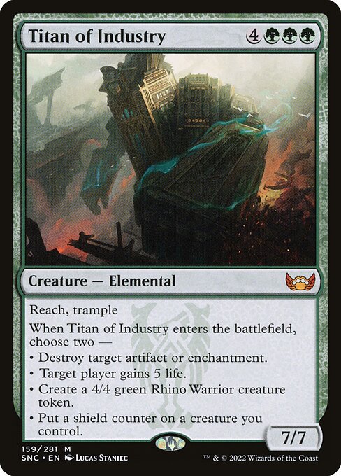 Titan of Industry (159) - Foil Lightly Played / snc