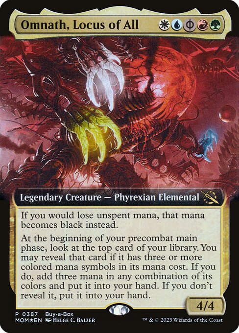 Omnath, Locus of All (387) - EXTENDED ART - Foil Lightly Played / mom