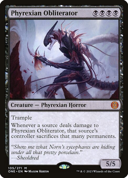 Phyrexian Obliterator (105) - Foil Lightly Played / one