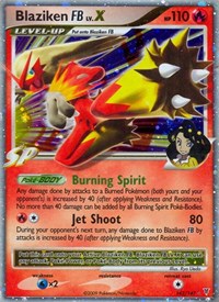 Blaziken FB Lv.X - Moderately Played / SV