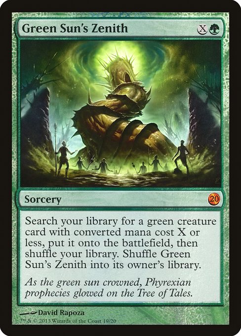 Green Sun's Zenith (19) - Foil Lightly Played / v13