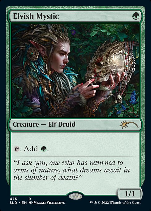 Elvish Mystic (475) - Foil Lightly Played / sld