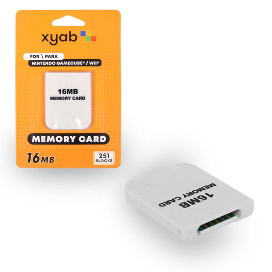 XYAB 16MB Memory Card Gamecub/Wii - Sealed Brand New