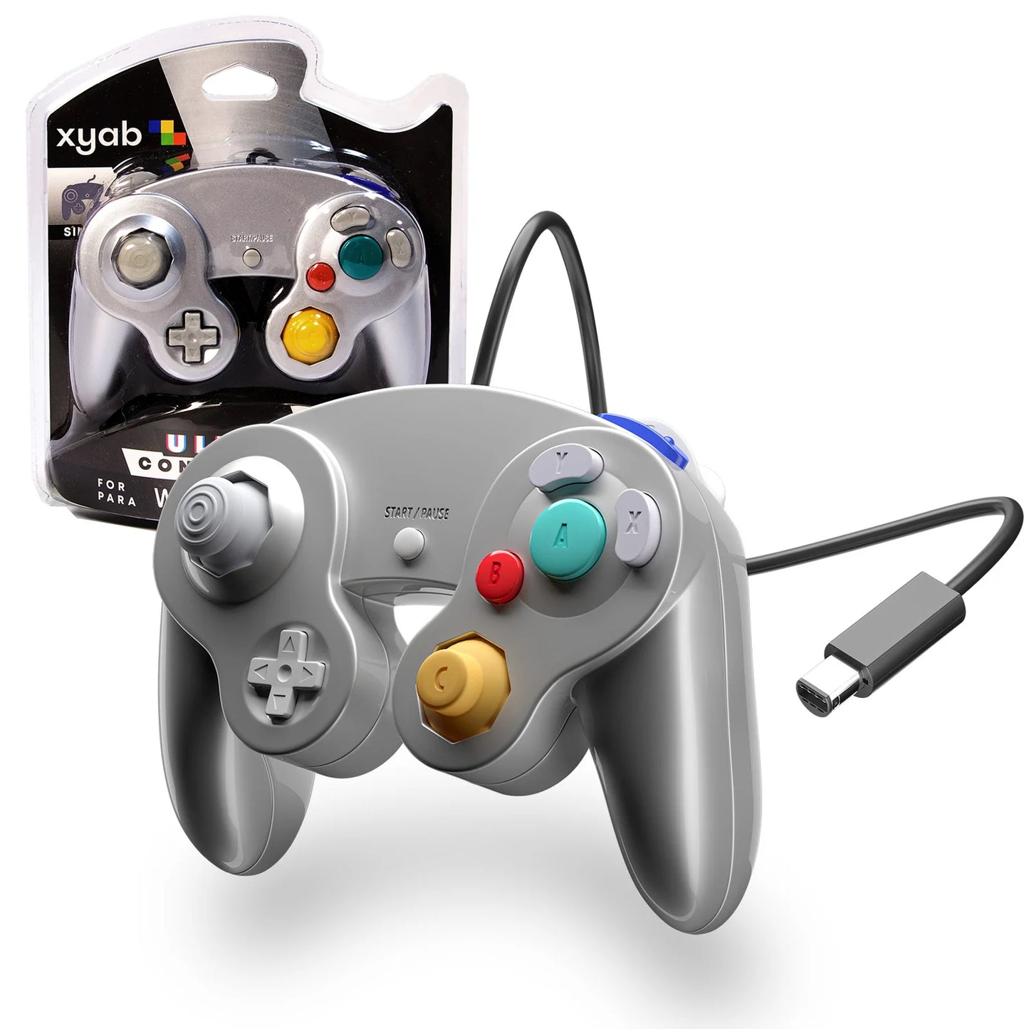 XYAB Gamecube Wired Controller - Silver