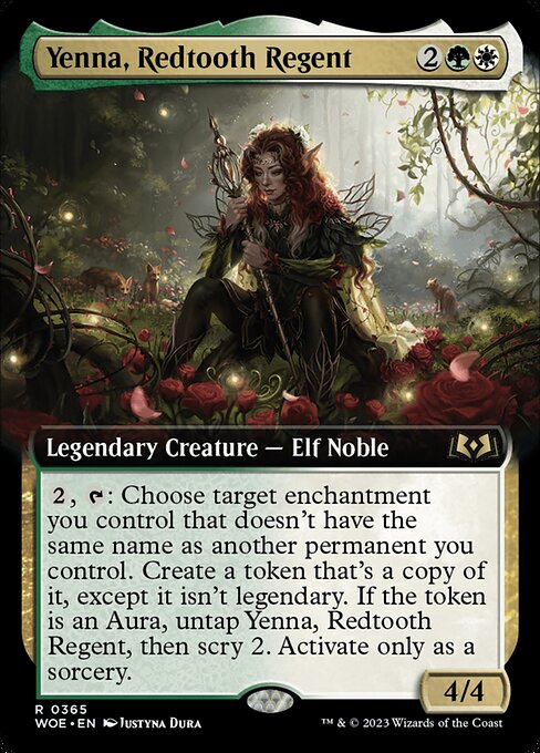 Yenna, Redtooth Regent (365) - EXTENDED ART - Foil Lightly Played / woe