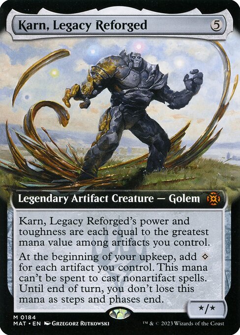 Karn, Legacy Reforged (184) - EXTENDED ART - Foil Lightly Played / mat