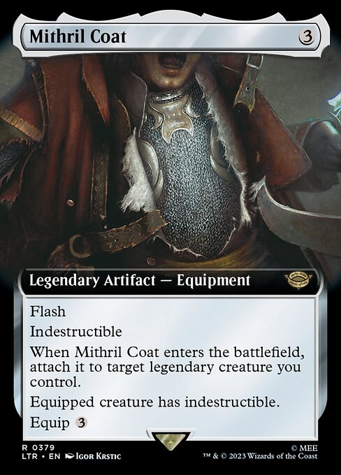 Mithril Coat (379) - EXTENDED ART - Moderately Played / ltr
