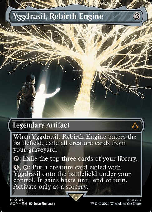 Yggdrasil, Rebirth Engine (126) - BORDERLESS - Foil Lightly Played / acr