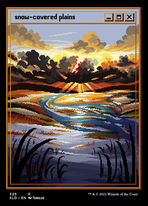 Snow-Covered Plains (325) - FULL ART - Lightly Played / sld