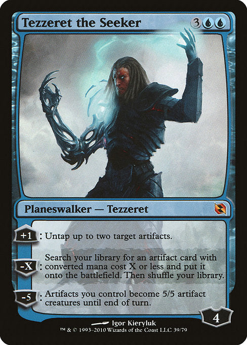 Tezzeret the Seeker (39) - Foil Moderately Played / ddf