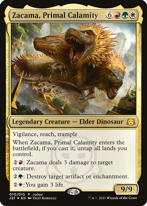 Zacama, Primal Calamity (10) - Foil Lightly Played / pj21