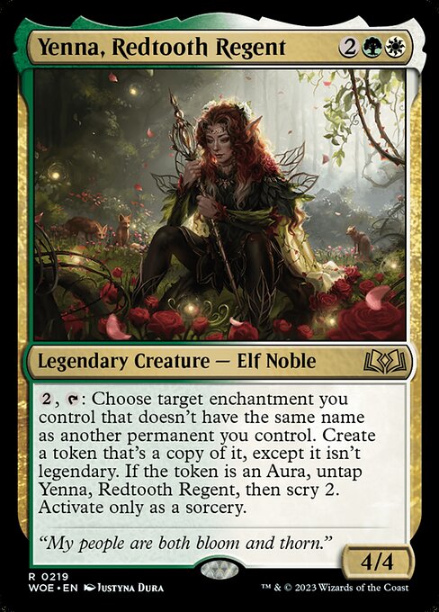 Yenna, Redtooth Regent (219) - Lightly Played / woe