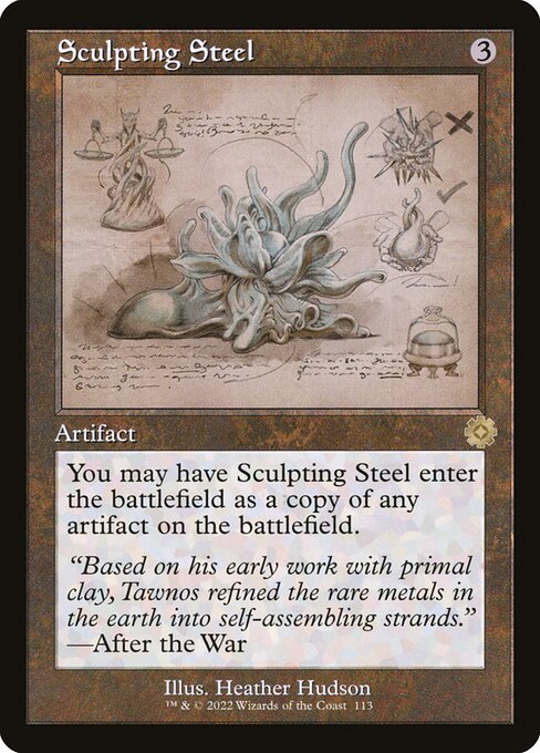 Sculpting Steel (113) - Foil Moderately Played / bro