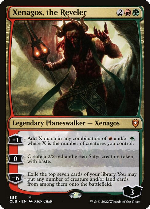 Xenagos, the Reveler (853) - Moderately Played / clb